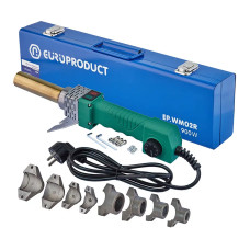 Паяльник для PPR труб, насадки круглые, 900W 16/32mm EUROPRODUCT EP.WM02R