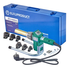 Паяльник для PPR труб, насадки круглые, 900W 20/32mm EUROPRODUCT EP.WM04R (EP6094)