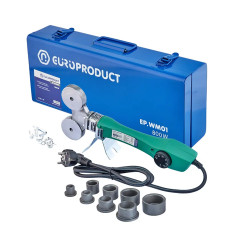 Паяльник для PPR труб, насадки плоские, 800W 20/40mm EUROPRODUCT EP.WM01 (EP6091)