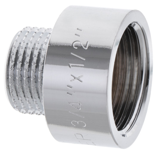 Перехідник (коннектор) 1/2"х3/4" (хром) Koer KF.A0608.CHR (KF0138)