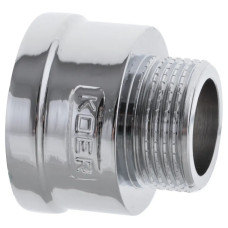 Перехідник (коннектор) 3/4"х1" (хром) Koer KF.A0810.CHR (KF0136)