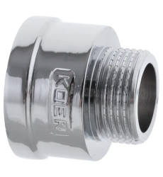 Перехідник (коннектор) 3/4"х1" (хром) Koer KF.A0810.CHR (KF0136)