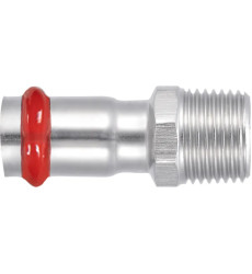 Переходник с внешней резьбой Koer KQ.A2206M Press-Inox AISI 304 22x1/2" (KR6281)