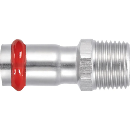 Переходник с внешней резьбой Koer KQ.A2206M Press-Inox AISI 304 22x1/2" (KR6281)