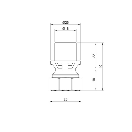 Переходник пресс Icma 16х1/2" ВР усиленный №401 (81401ADGH06)
