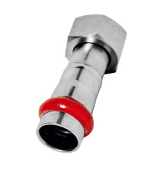 Переходник с накидной гайкой Koer KQ.A1506NF Press-Inox AISI 304 15x1/2" (KR6335)