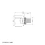Перехідник з ВР Koer KA.A08F-16 - 16(2.2mm) x 3/4"F (KR4862)