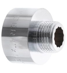 Переходник (коннектор) 1/2″х1″ (хром) Koer KF.A0610.CHR (KF0135)