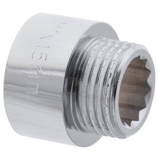 Подовжувач 1/2" 15мм (хром) Koer KF.E06-15.CHR (KF0093)