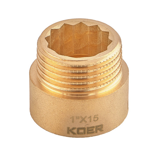 Подовжувач Koer KF.E10-15.WN - 1" 15мм без нікелю (KR5669)
