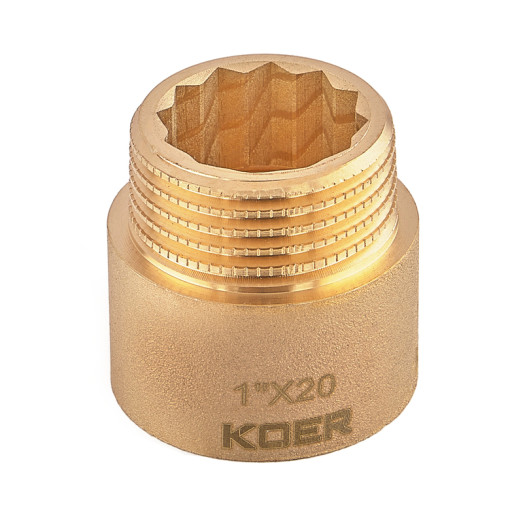 Подовжувач Koer KF.E10-20.WN - 1" 20мм без нікелю (KR5670)