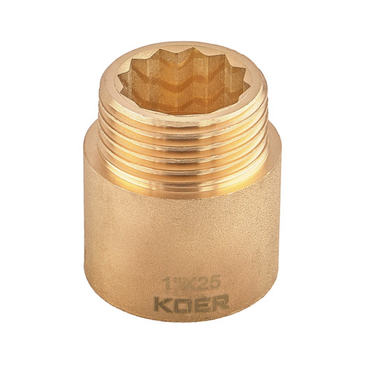 Подовжувач Koer KF.E10-25.WN - 1" 25мм без нікелю (KR5671)