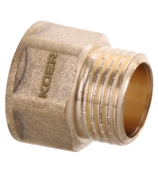 Подовжувач KOER WM.E06-15.WN - 1/2" 15мм Без нікелю (KR3009)