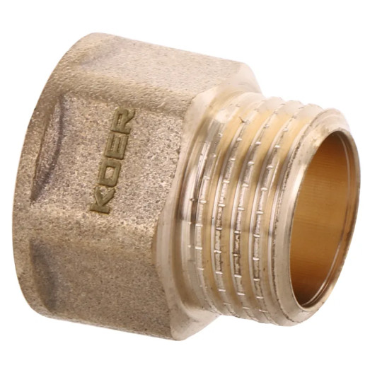 Подовжувач KOER WM.E06-15.WN - 1/2" 15мм Без нікелю (KR3009)