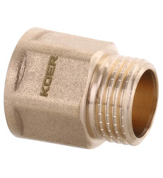 Подовжувач Koer WM.E06-20.WN - 1/2" 20мм Без нікелю (KR3010)