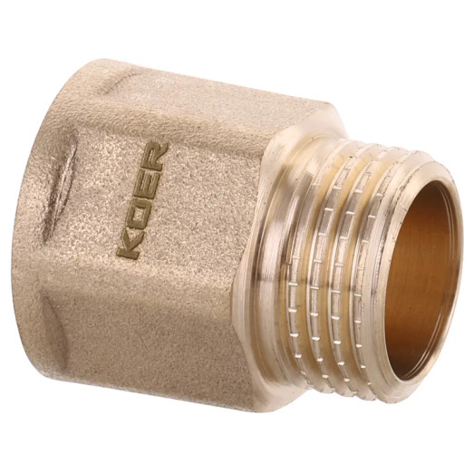 Подовжувач Koer WM.E06-20.WN - 1/2" 20мм Без нікелю (KR3010)