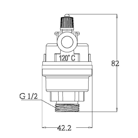 Воздухоотводчик автоматический Thermo Alliance Forte (SF243W15)