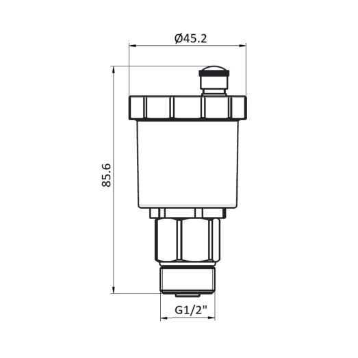 Повітровідвідник Thermo Alliance Forte 1/2" хром автоматичний (TAF28115)