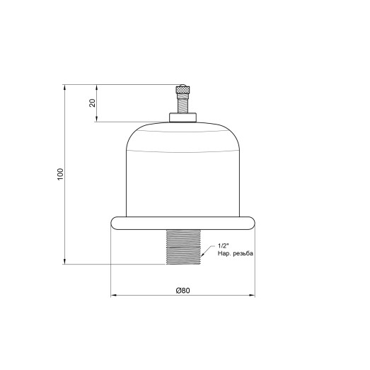 Устройство против гидроудара Icma 1/2" №S119 (91S119AD06)