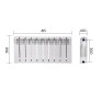 Радиатор биметаллический Thermo Alliance Bi-Ferrum 300/100 1,15 кг (F300100B)