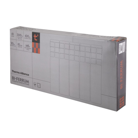 Радиатор биметаллический Thermo Alliance Bi-Ferrum 300/100 1,15 кг (F300100B)