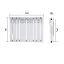 Радиатор биметаллический Thermo Alliance Bi-Ferrum 500/96 (AE50096B)
