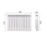 Радиатор биметаллический Thermo Alliance Bi-Vulcan PLUS 500/100 1,8 кг (V500100BPLUS)