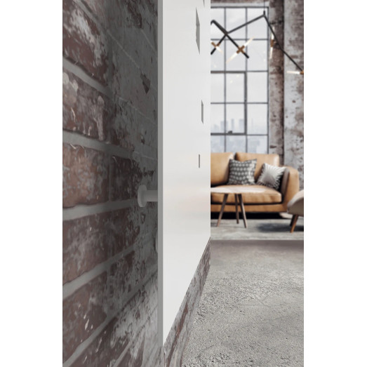 Радіатор дизайнерський Teffon Tetra 1800х600 Білий матовий (8 мм)