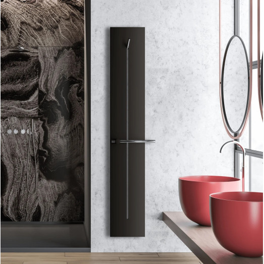 Радіатор дизайнерський Teffon Unicorn 1745х290 Чорний матовий (8 мм)