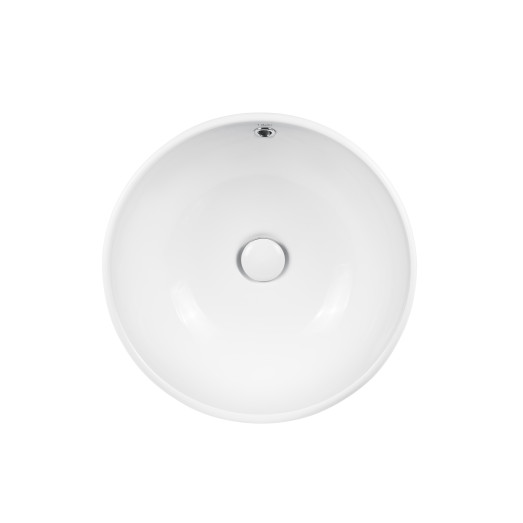 Раковина-чаша Qtap Amazon 430х430х160 White з донним клапаном QT02117043NW