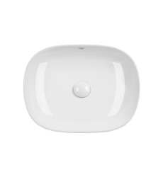 Раковина-чаша Qtap Aquarius 465x375x115 White с донным клапаном QT21112185W