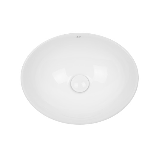 Раковина-чаша Qtap Dove 410x335x145 White с донным клапаном QT06113078W