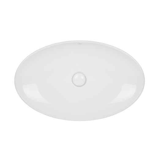 Раковина-чаша Qtap Dove 680х420х120 White с донным клапаном QT0611K160W