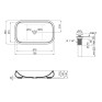 Раковина-чаша Qtap Jay 695х410х150 White с донным клапаном QT07112166W