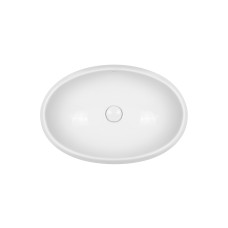 Раковина-чаша Qtap Leo 600х400х155 White с донным клапаном QT11117060GW