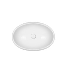 Раковина-чаша Qtap Leo 600х400х155 White с донным клапаном QT11117060GW