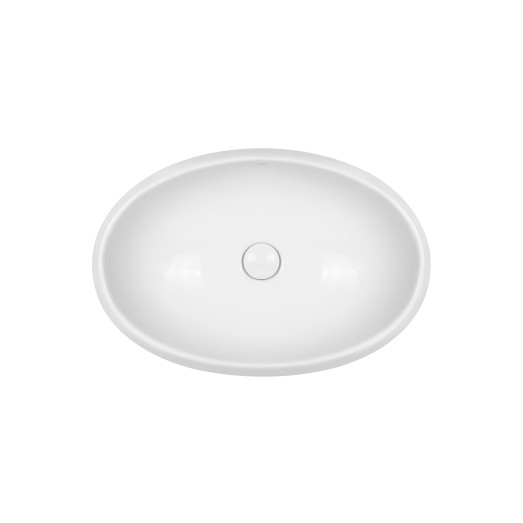 Раковина-чаша Qtap Leo 600х400х155 White с донным клапаном QT11117060GW