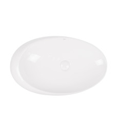 Раковина-чаша Qtap Leo 690x435x180 White с донным клапаном QT11111094W