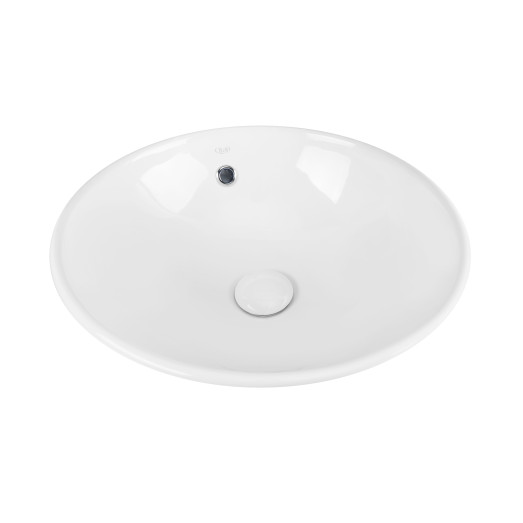 Раковина-чаша Qtap Robin 410х410х180 White с донным клапаном QT1311A004W