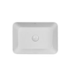 Раковина-чаша Qtap Virgo 490х350х110 White з донним клапаном QT18112261W