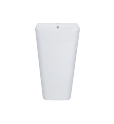 Раковина напольная моноблок Qtap Tern 440х380х830mm White с донным клапаном QT1711G302W