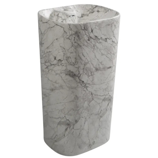 Раковина моноблок MIXXUS PREMIUM DIVERSE-1101 MARBLE 460х380х840mm (MP6575)
