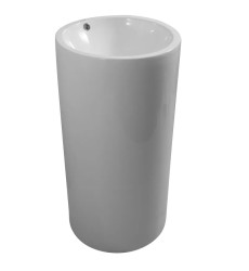 Раковина моноблок MIXXUS PREMIUM ELLIPSE-1101 460х460х855mm с переливом (MP6573)
