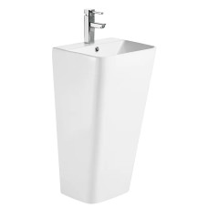 Раковина моноблок Mixxus STYLE-1101 с отверстием под смеситель и переливом 440х380х830мм (MI6696)
