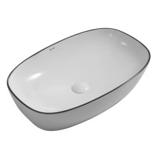 Раковина накладная Mixxus Premium DIVERSE-0109 EDGE BLACK 500х380х140mm (MP6549)