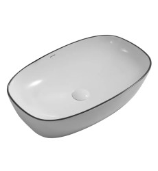 Раковина накладная Mixxus Premium DIVERSE-0109 EDGE BLACK 500х380х140mm (MP6549)