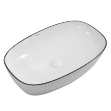 Раковина накладная Mixxus Premium DIVERSE-0111 EDGE BLACK 600х380х140mm (MP6562)