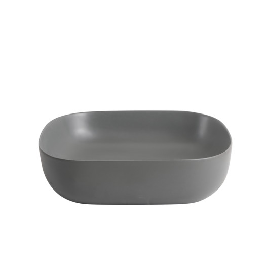 Раковина накладная Mixxus Premium DIVERSE-0115 GRAY 490x395x135mm (MP6650)