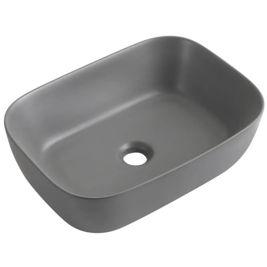 Раковина накладная Mixxus Premium DIVERSE-0116 GRAY 455x330x135mm (MP6651)