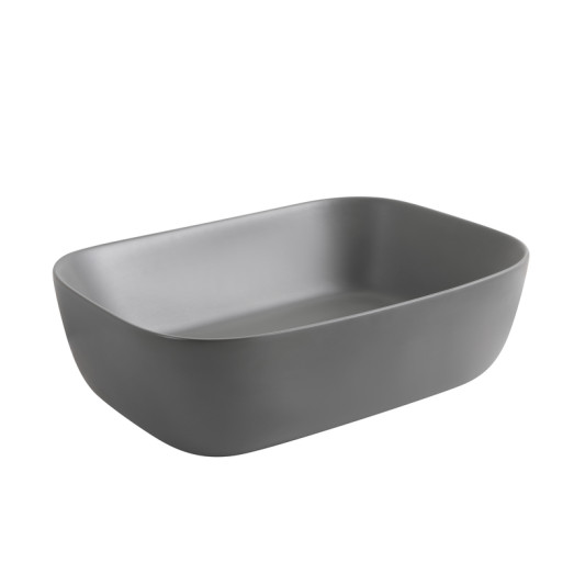 Раковина накладная Mixxus Premium DIVERSE-0116 GRAY 455x330x135mm (MP6651)